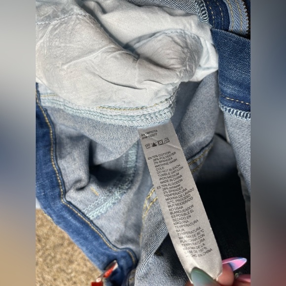 Mele E Pere Womens Jeans Size Large Light Wash High Waist Tapered - Picture 3 of 4